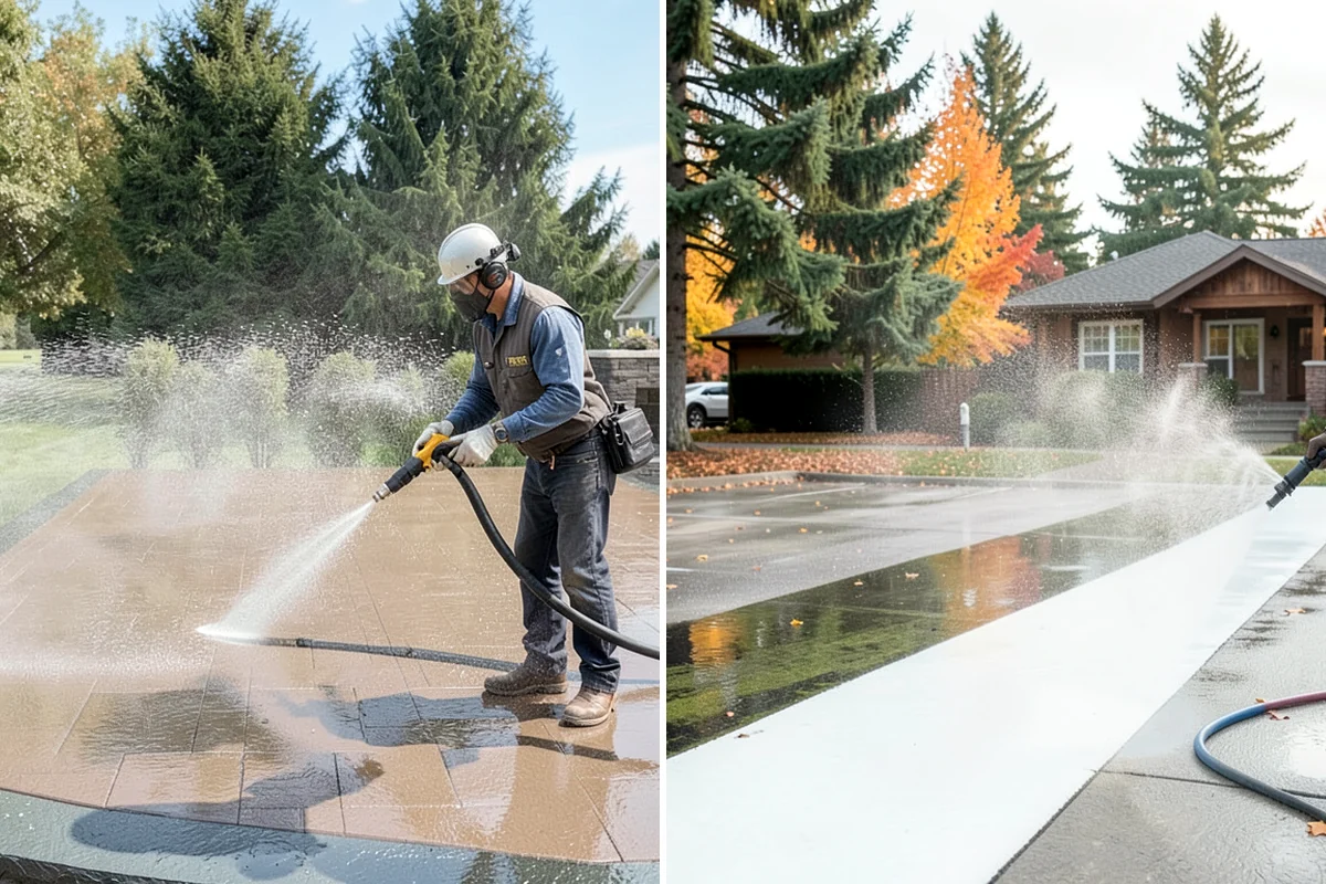 Deck Sealing Preparation in Hunts Point, King County, WA - Soft wash and remove all biological growth