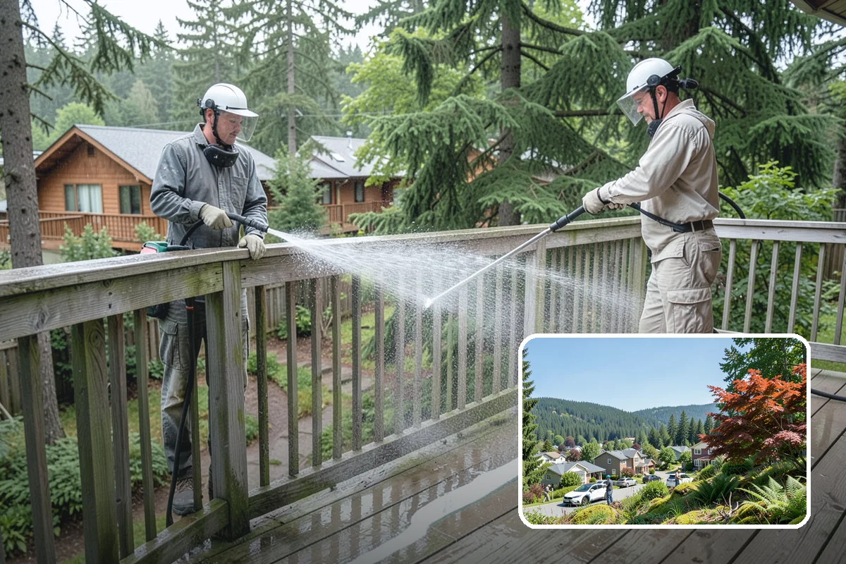 Deck Sealing Preparation in Index, Snohomish County, WA - Opens the grain for deep sealer penetration