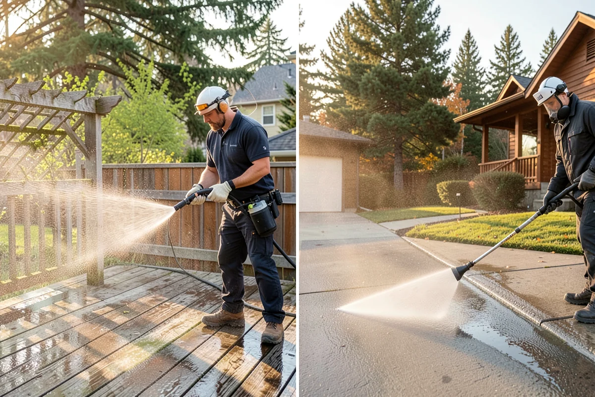 Deck Sealing Preparation in Kenmore, King County, WA - Soft wash and remove all biological growth