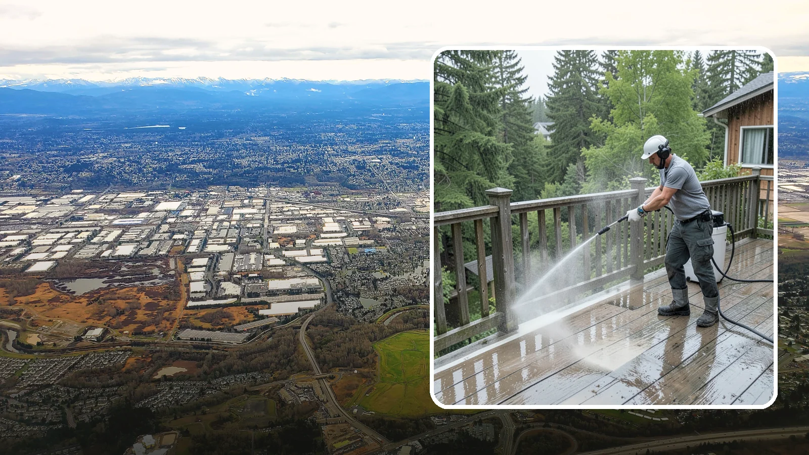 Deck Sealing Preparation in Kent, King County, WA - Clean, brighten, and prep a deck so sealer or stain penetrates and lasts through wet seasons.