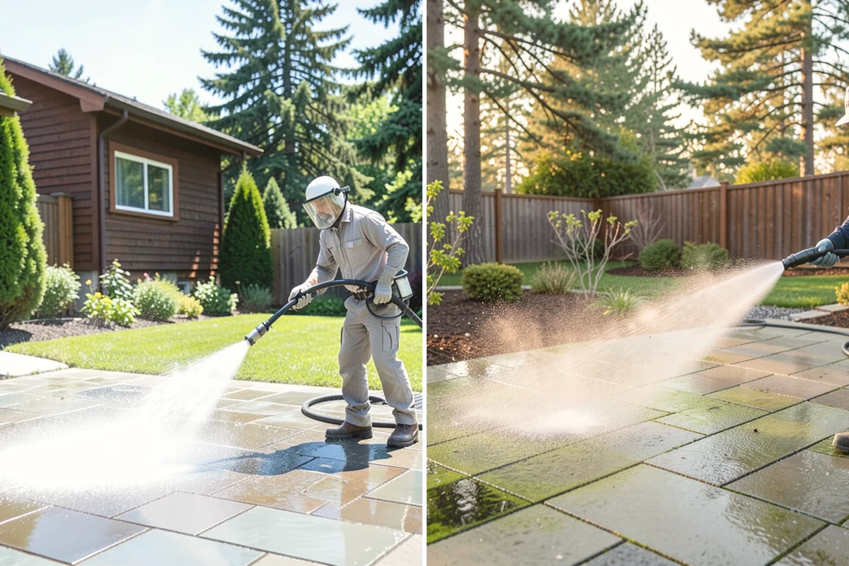 Deck Sealing Preparation in La Conner, Skagit County, WA - Soft wash and remove all biological growth