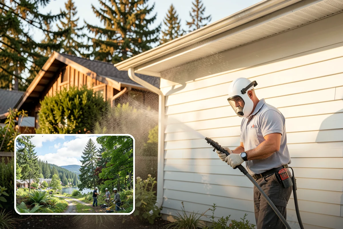 Deck Sealing Preparation in Lake Forest Park, King County, WA - Opens the grain for deep sealer penetration
