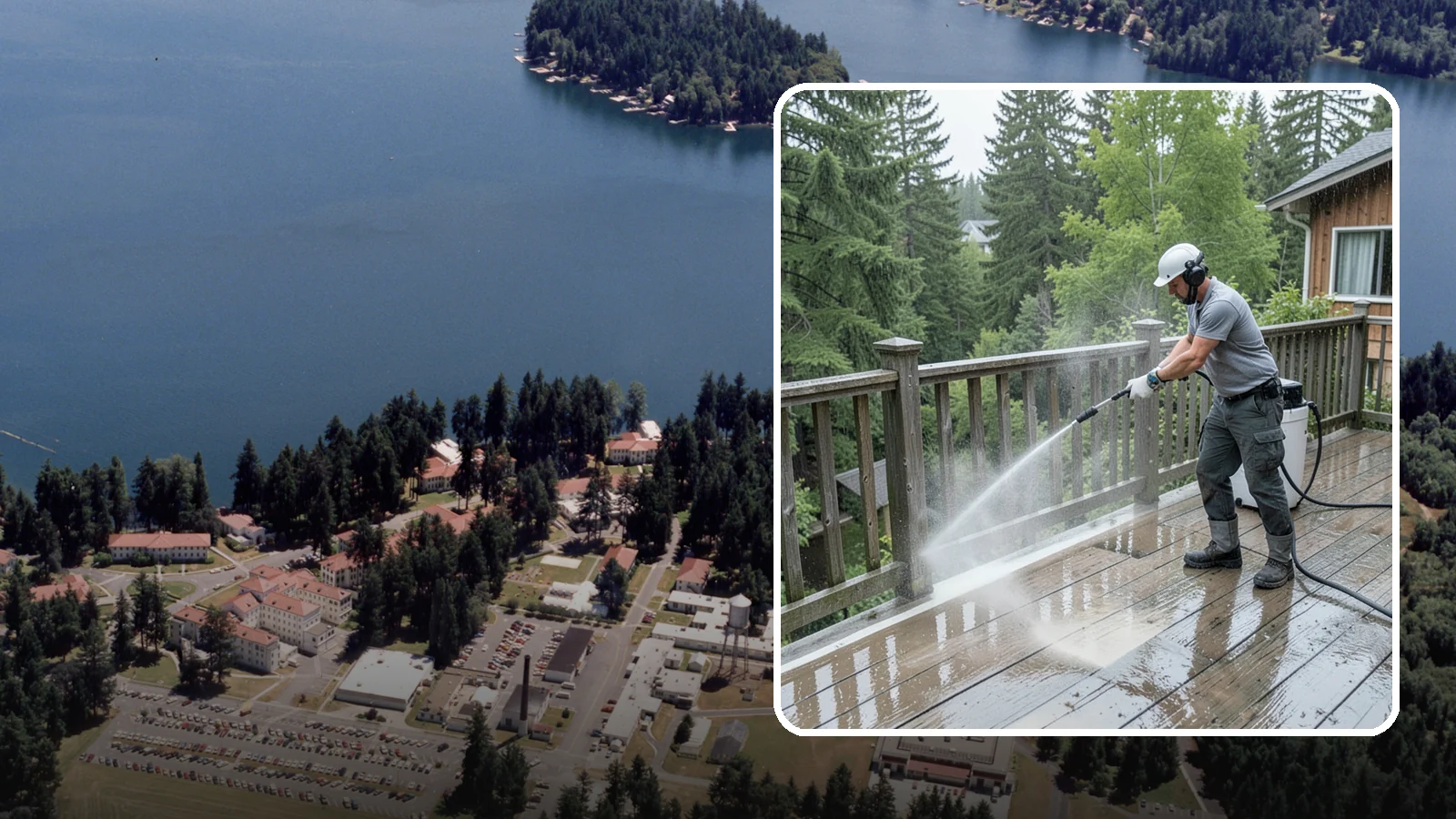 Deck Sealing Preparation in Lakewood, Pierce County, WA - Clean, brighten, and prep a deck so sealer or stain penetrates and lasts through wet seasons.