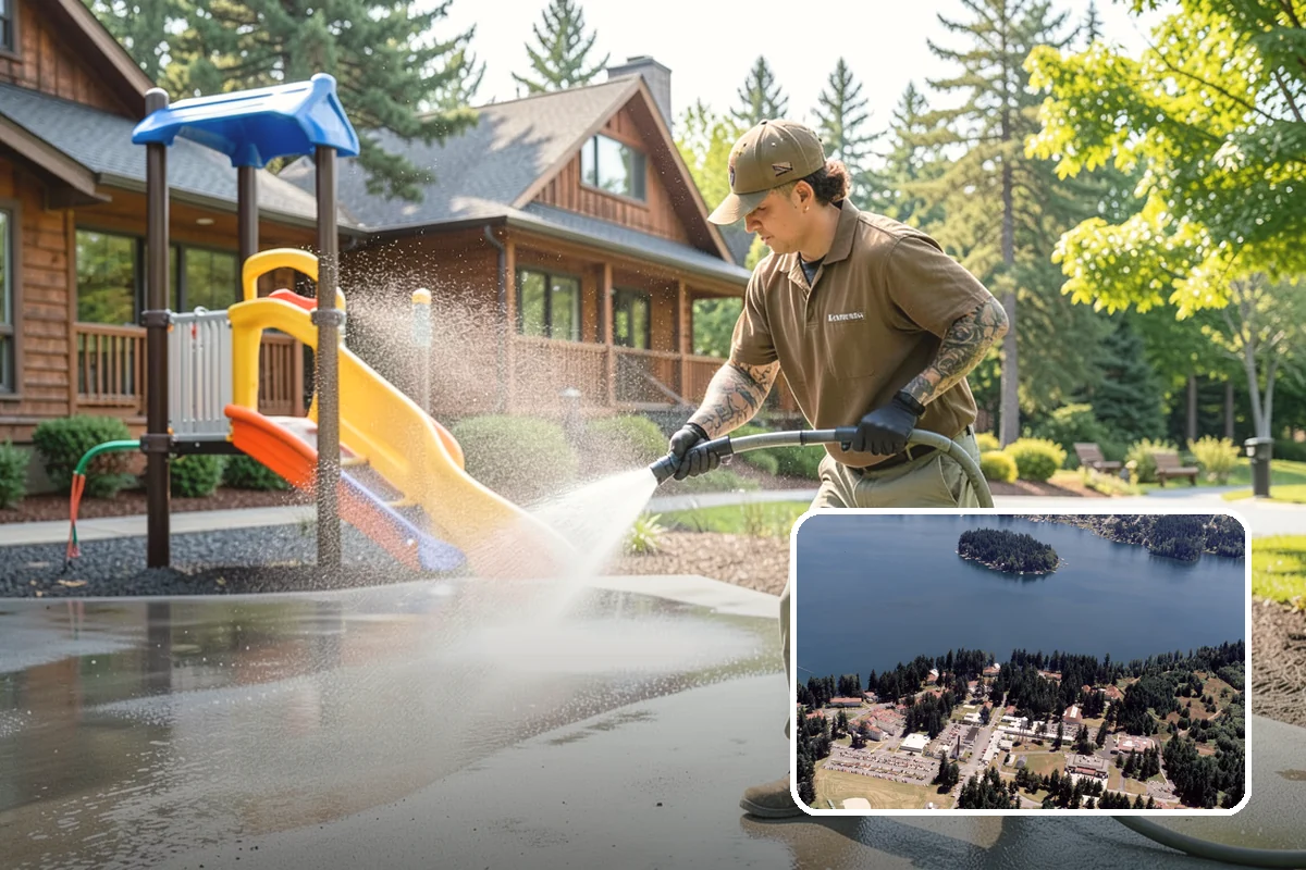 Deck Sealing Preparation in Lakewood, Pierce County, WA - Opens the grain for deep sealer penetration