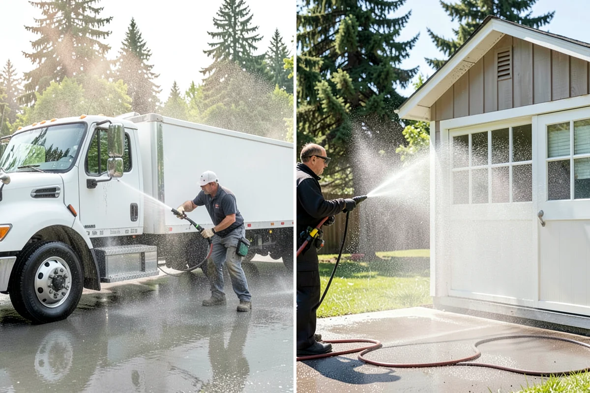 Deck Sealing Preparation in Lakewood, Pierce County, WA - Soft wash and remove all biological growth
