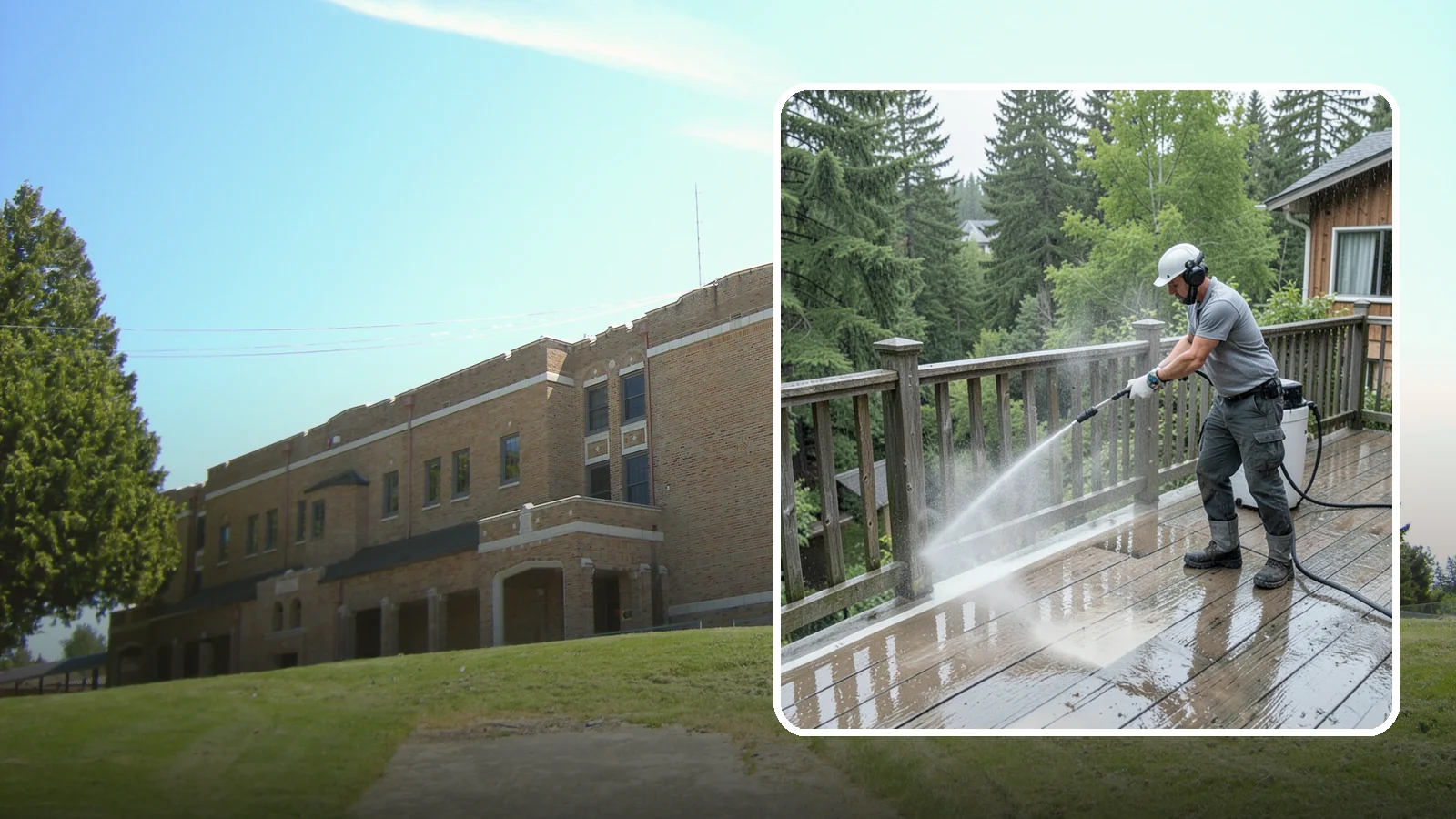 Deck Sealing Preparation in Maple Valley, King County, WA - Clean, brighten, and prep a deck so sealer or stain penetrates and lasts through wet seasons.