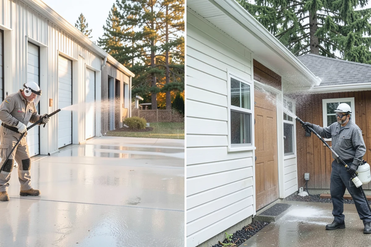 Deck Sealing Preparation in Marysville, Snohomish County, WA - Soft wash and remove all biological growth