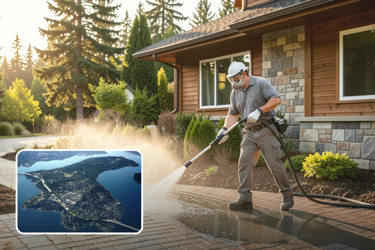 Deck Sealing Preparation in Mercer Island, King County, WA - Opens the grain for deep sealer penetration