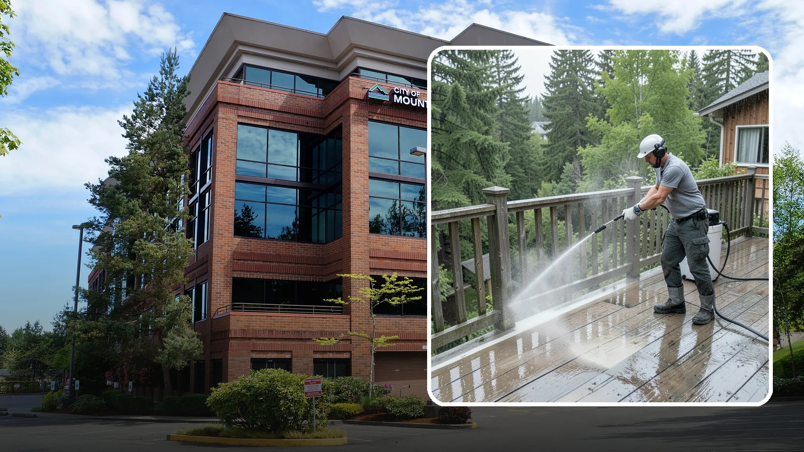 Deck Sealing Preparation in Mountlake Terrace, Snohomish County, WA - Clean, brighten, and prep a deck so sealer or stain penetrates and lasts through wet seasons.