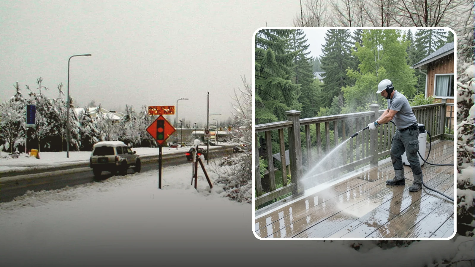 Deck Sealing Preparation in Newcastle, King County, WA - Clean, brighten, and prep a deck so sealer or stain penetrates and lasts through wet seasons.