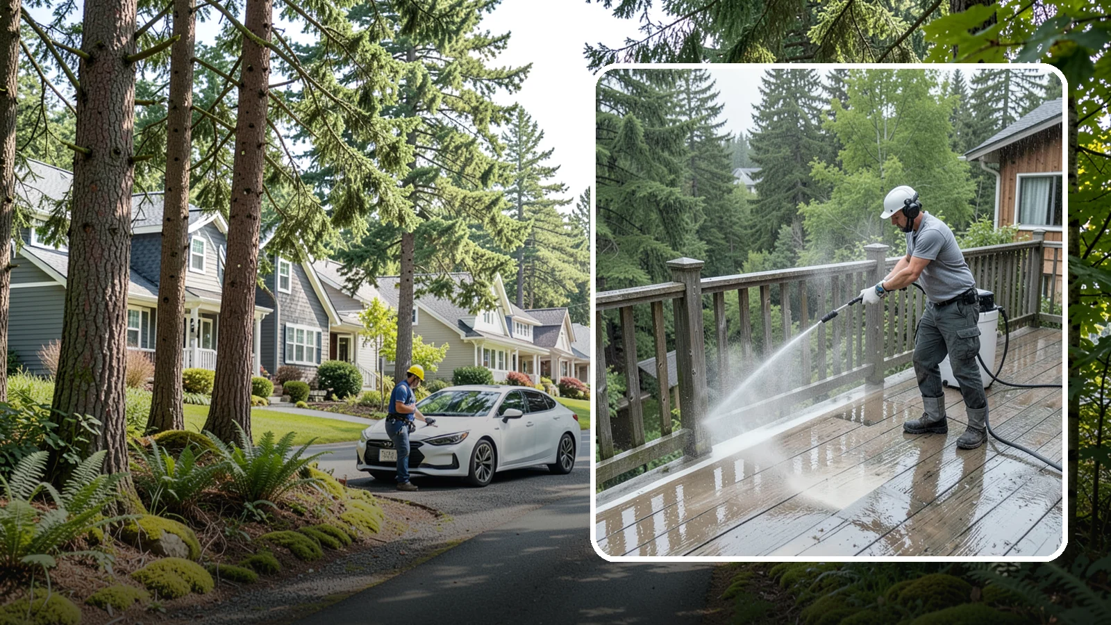 Deck Sealing Preparation in Normandy Park, King County, WA - Clean, brighten, and prep a deck so sealer or stain penetrates and lasts through wet seasons.