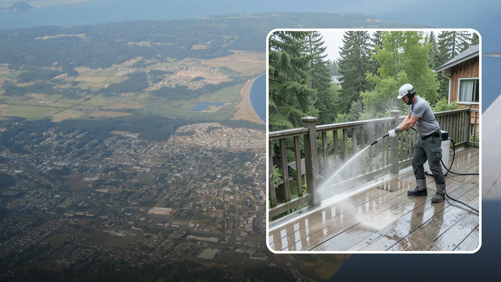 Deck Sealing Preparation in Oak Harbor, Island County, WA - Clean, brighten, and prep a deck so sealer or stain penetrates and lasts through wet seasons.