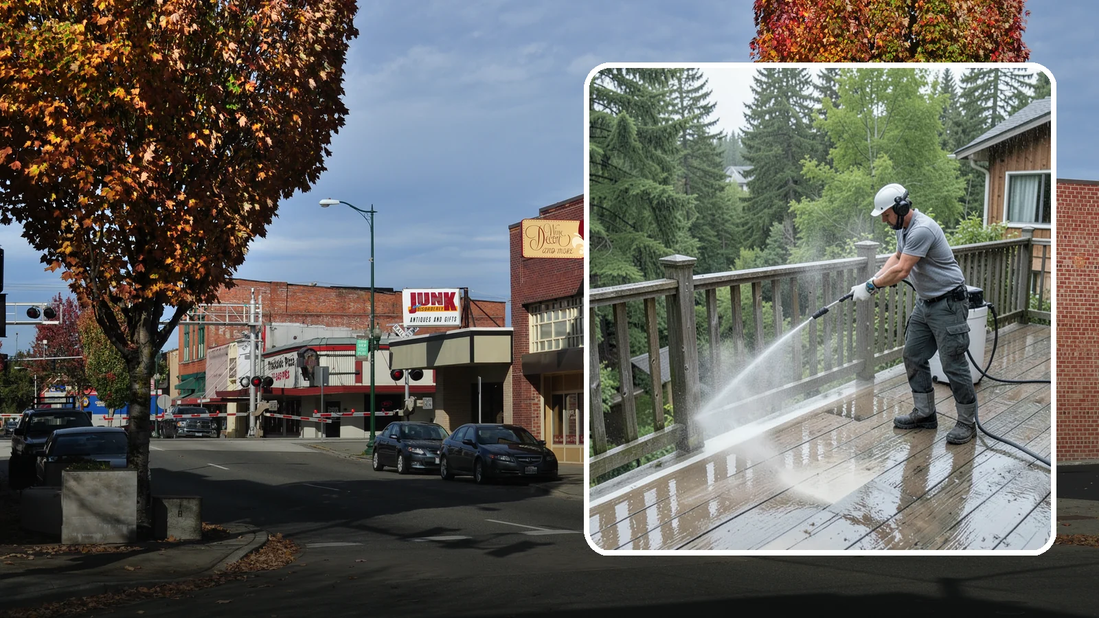 Deck Sealing Preparation in Puyallup, Pierce County, WA - Clean, brighten, and prep a deck so sealer or stain penetrates and lasts through wet seasons.