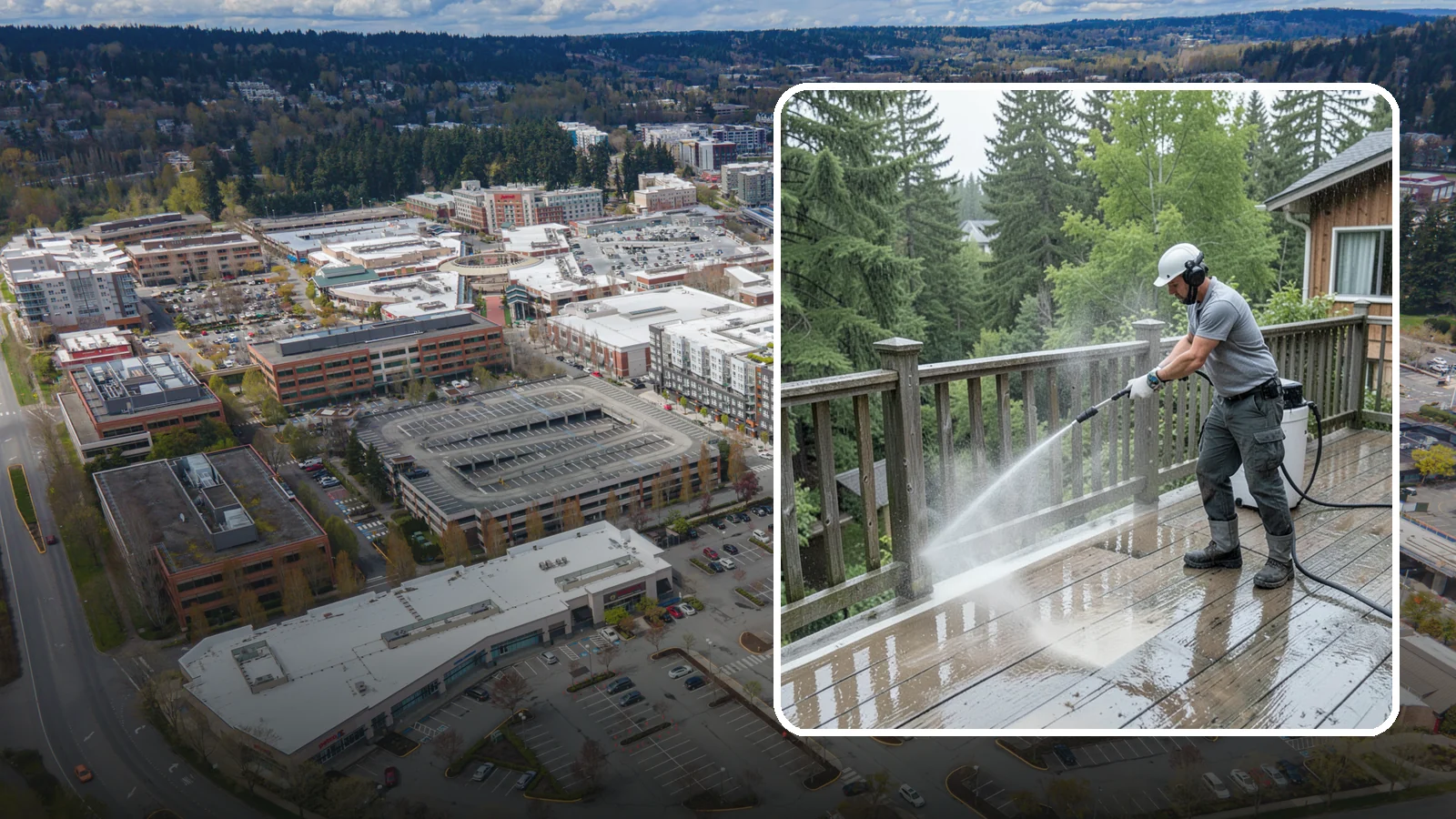 Deck Sealing Preparation in Redmond, King County, WA - Clean, brighten, and prep a deck so sealer or stain penetrates and lasts through wet seasons.