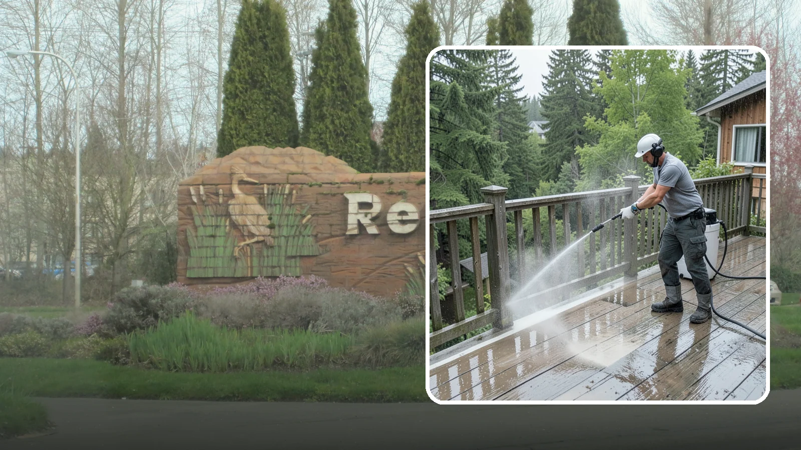 Deck Sealing Preparation in Renton, King County, WA - Clean, brighten, and prep a deck so sealer or stain penetrates and lasts through wet seasons.