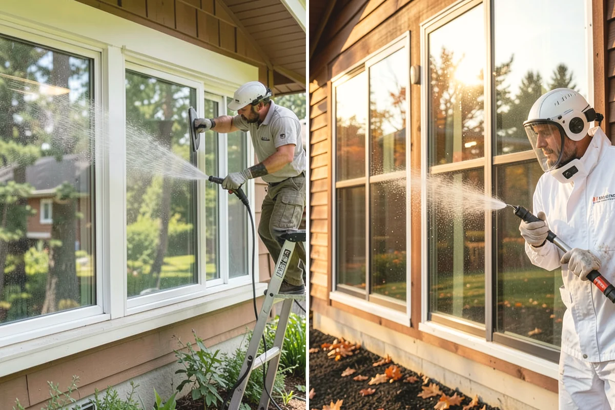Deck Sealing Preparation in Ruston, Pierce County, WA - Soft wash and remove all biological growth