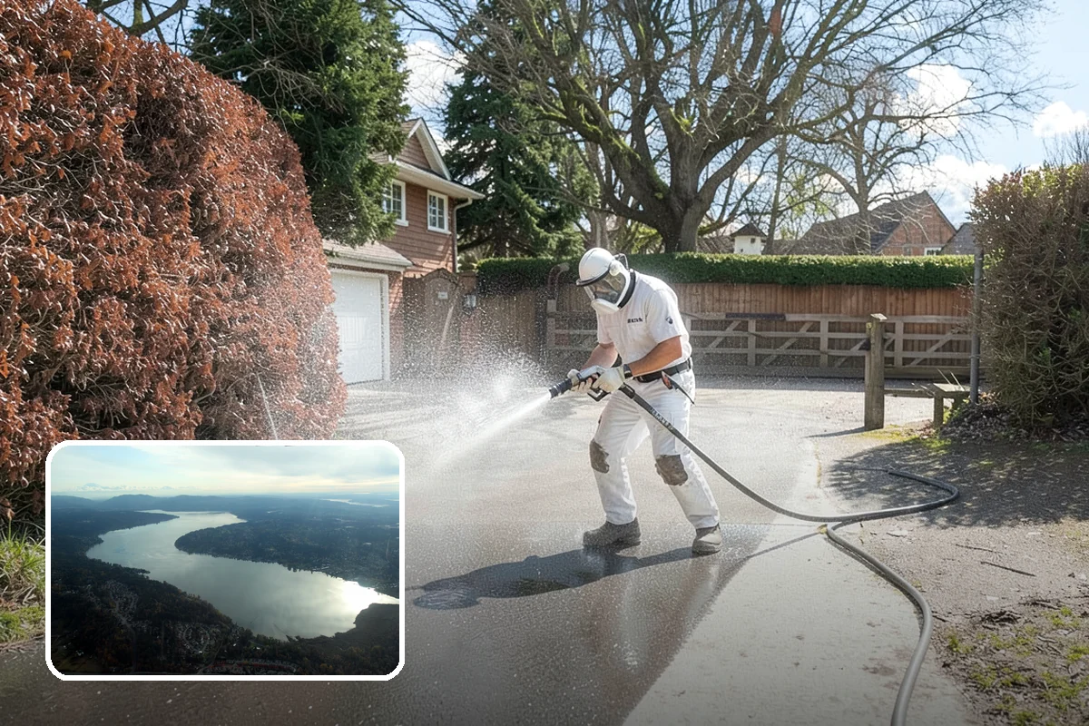Deck Sealing Preparation in Sammamish, King County, WA - Opens the grain for deep sealer penetration