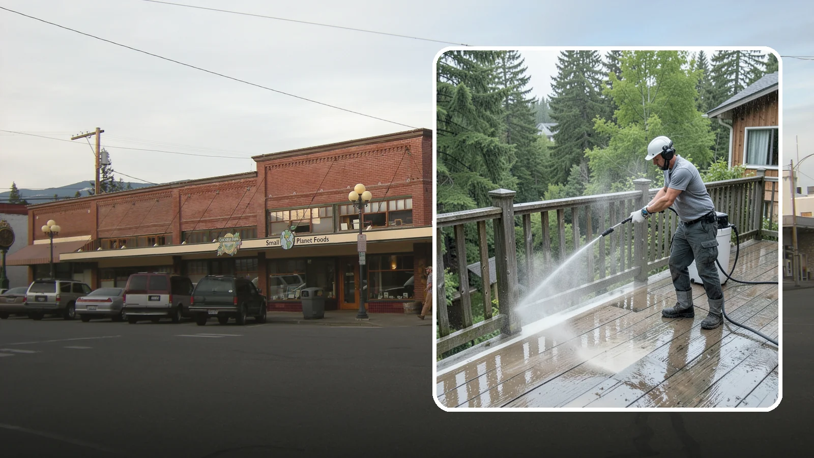Deck Sealing Preparation in Sedro-Woolley, Skagit County, WA - Clean, brighten, and prep a deck so sealer or stain penetrates and lasts through wet seasons.