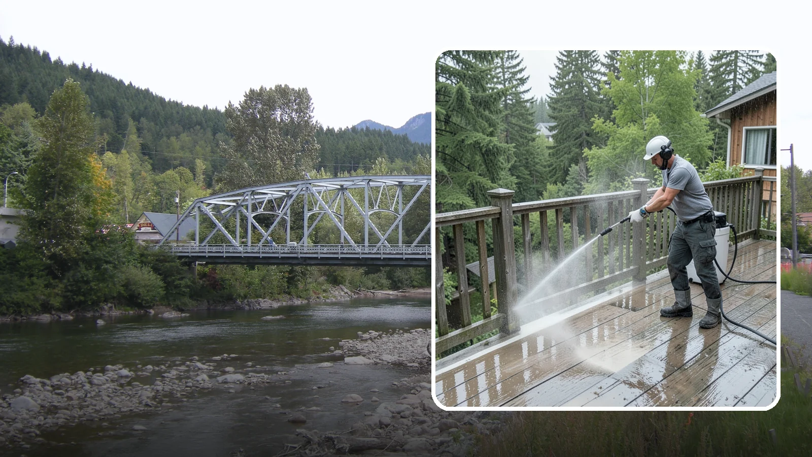 Deck Sealing Preparation in Skykomish, King County, WA - Clean, brighten, and prep a deck so sealer or stain penetrates and lasts through wet seasons.