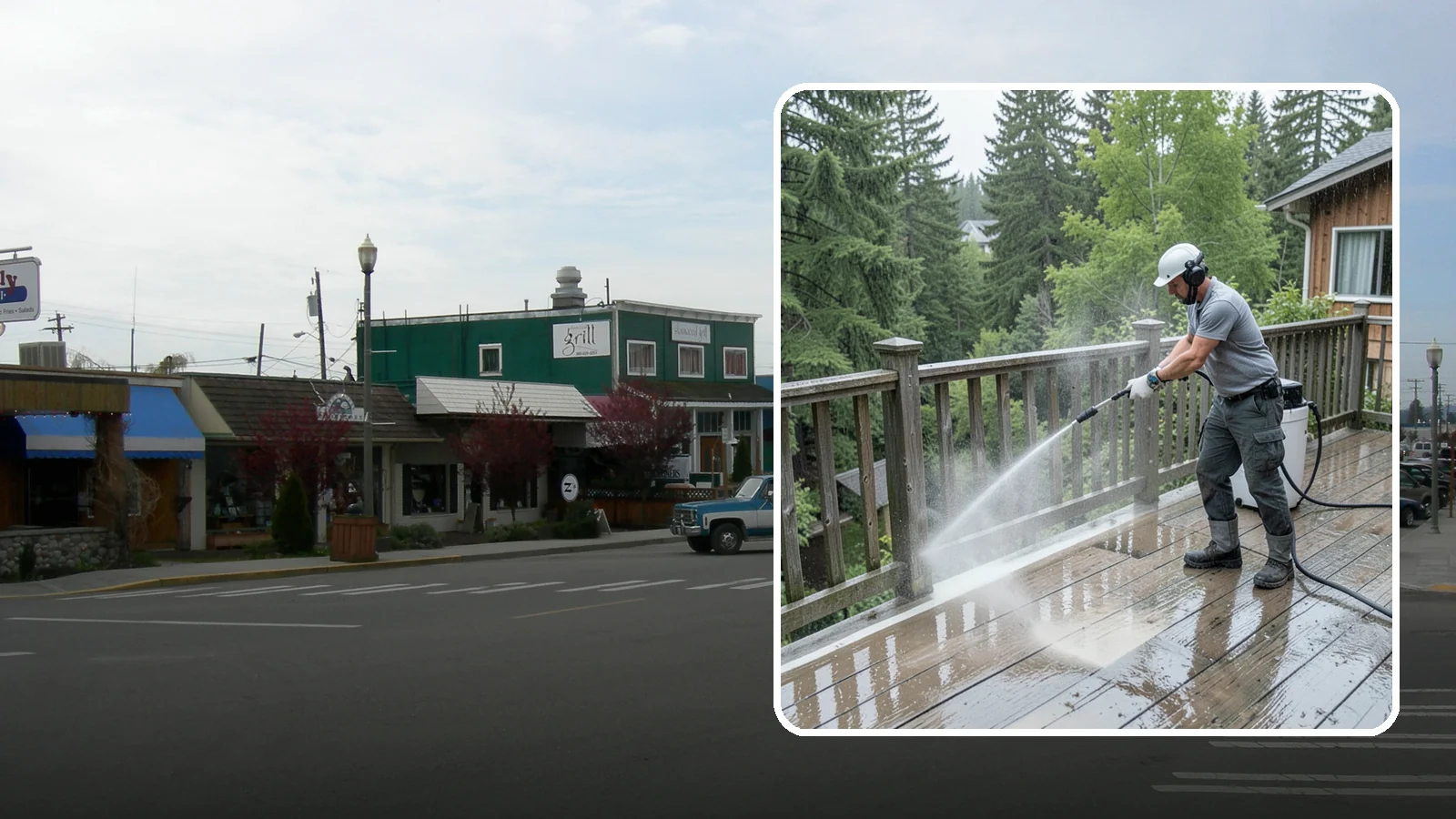 Deck Sealing Preparation in Stanwood, Snohomish County, WA - Clean, brighten, and prep a deck so sealer or stain penetrates and lasts through wet seasons.