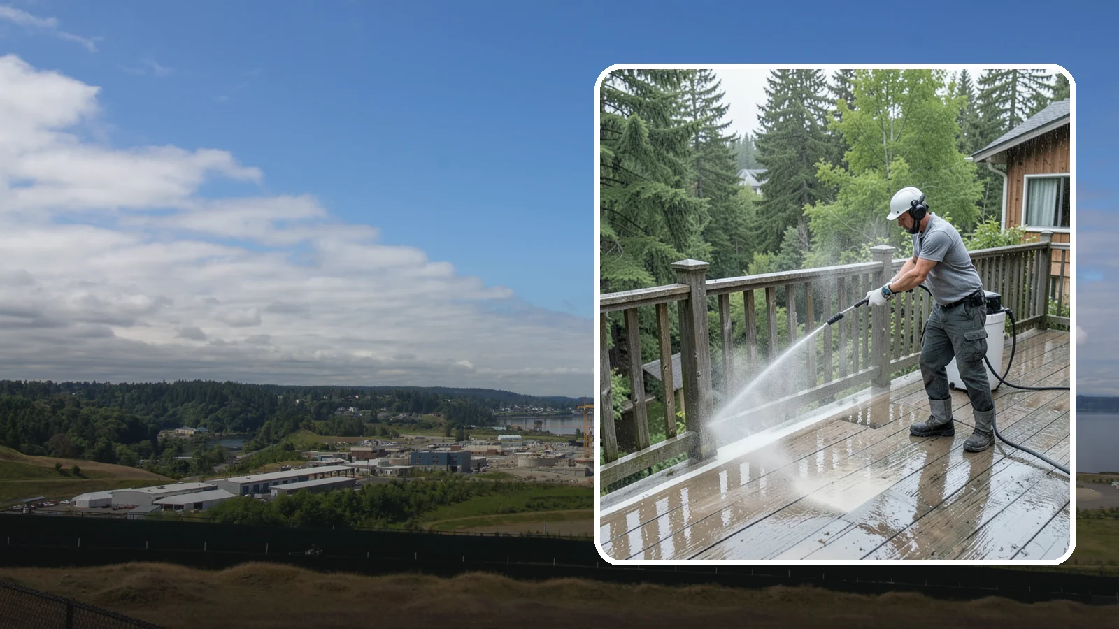 Deck Sealing Preparation in University Place, Pierce County, WA - Clean, brighten, and prep a deck so sealer or stain penetrates and lasts through wet seasons.