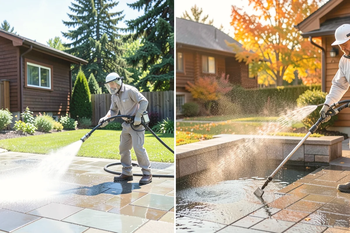 Deck Sealing Preparation in University Place, Pierce County, WA - Soft wash and remove all biological growth