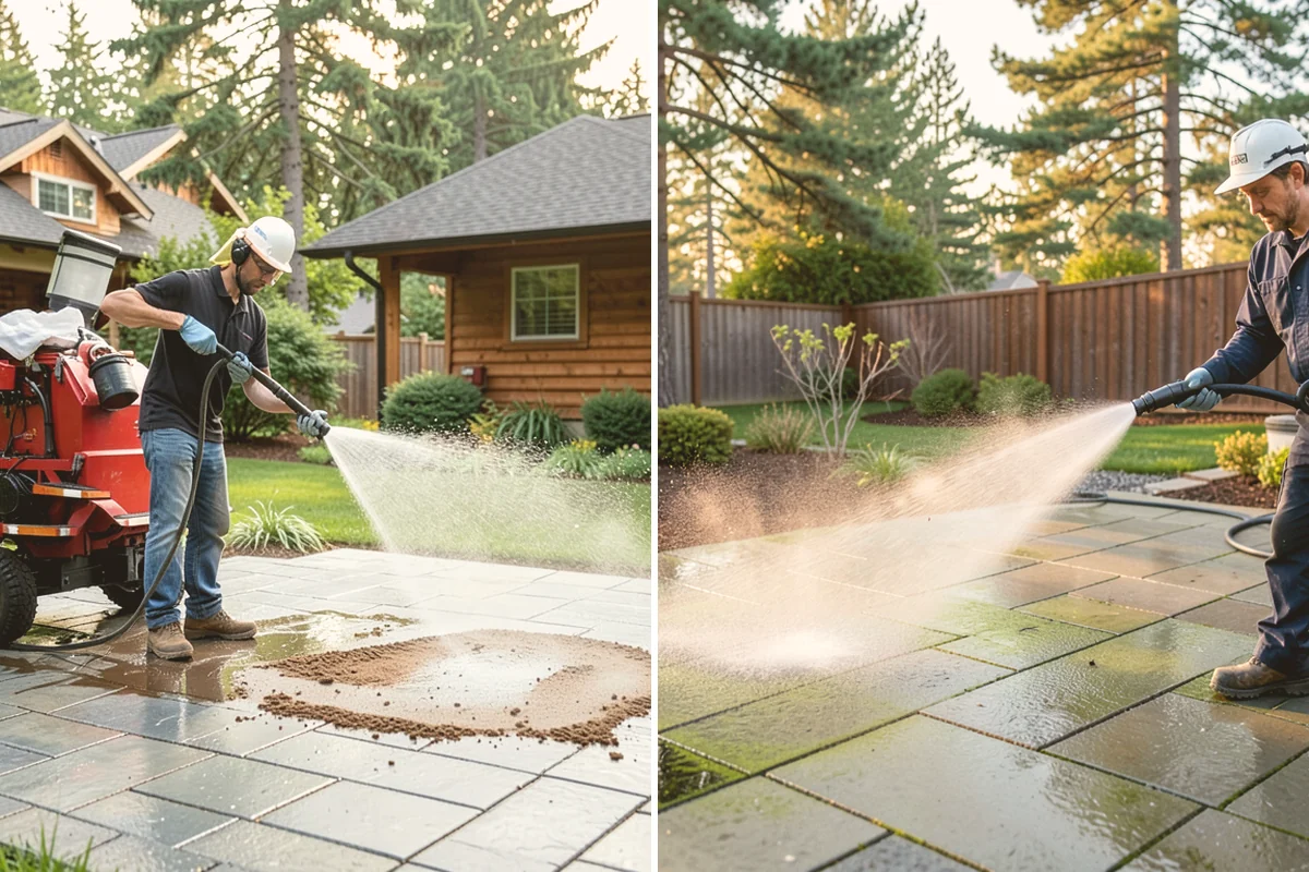 Deck Sealing in Algona, King County, WA - Clean the deck and remove mildew, algae, and surface graying
