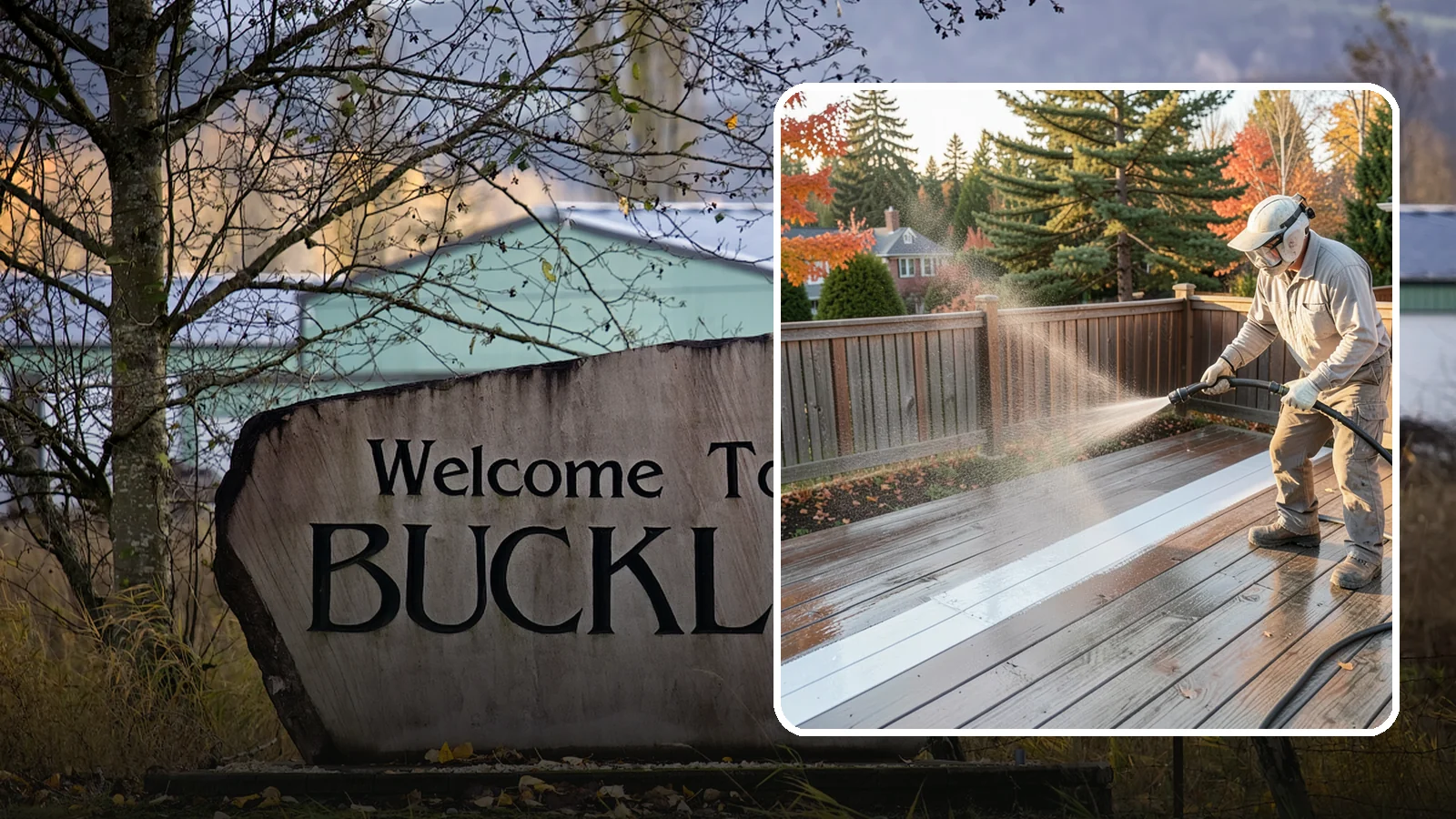 Deck Sealing in Buckley, Pierce County, WA - Water-repellent sealing for wood decks that shields boards from the moisture, graying, and rot that Pacific Northwest weather...
