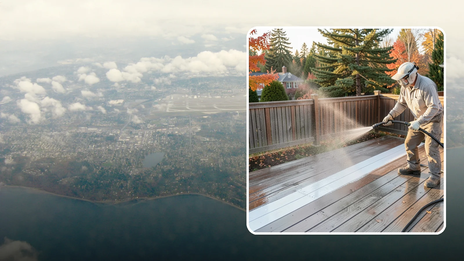 Deck Sealing in Burien, King County, WA - Water-repellent sealing for wood decks that shields boards from the moisture, graying, and rot that Pacific Northwest weather...