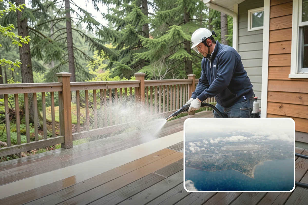 Deck Sealing in Burien, King County, WA - Repels rain so boards resist swelling, cupping, and splitting