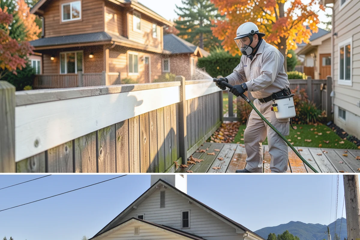 Deck Sealing in Concrete, Skagit County, WA - Seal decks in summer during a dependable dry spell so the wood is fully dry and the repellent can penetrate and set.