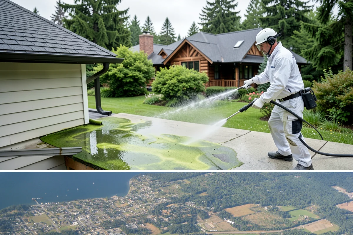 Deck Sealing in Coupeville, Island County, WA - Seal decks in summer during a dependable dry spell so the wood is fully dry and the repellent can penetrate and set.