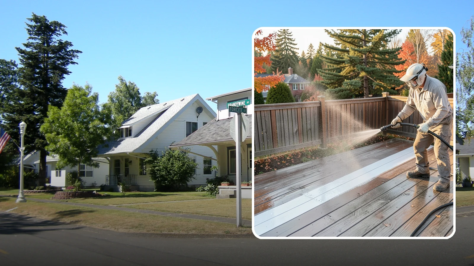 Deck Sealing in DuPont, Pierce County, WA - Water-repellent sealing for wood decks that shields boards from the moisture, graying, and rot that Pacific Northwest weather...