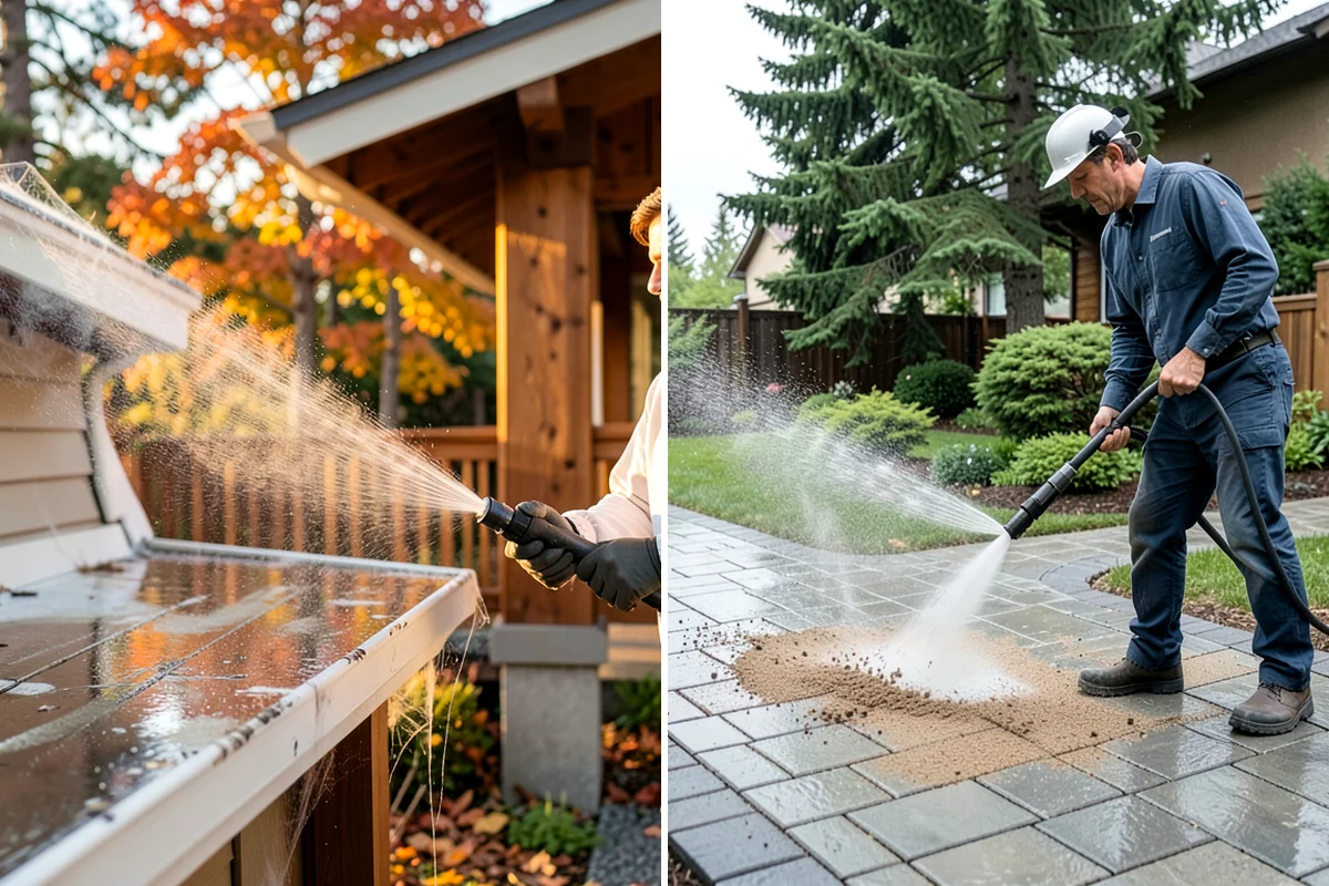 Deck Sealing in DuPont, Pierce County, WA - Clean the deck and remove mildew, algae, and surface graying