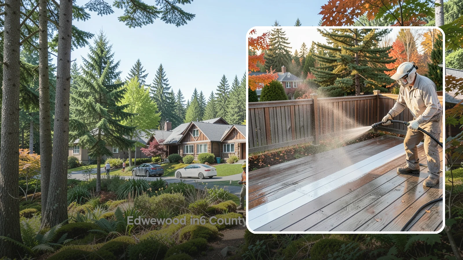 Deck Sealing in Edgewood, Pierce County, WA - Water-repellent sealing for wood decks that shields boards from the moisture, graying, and rot that Pacific Northwest weather...