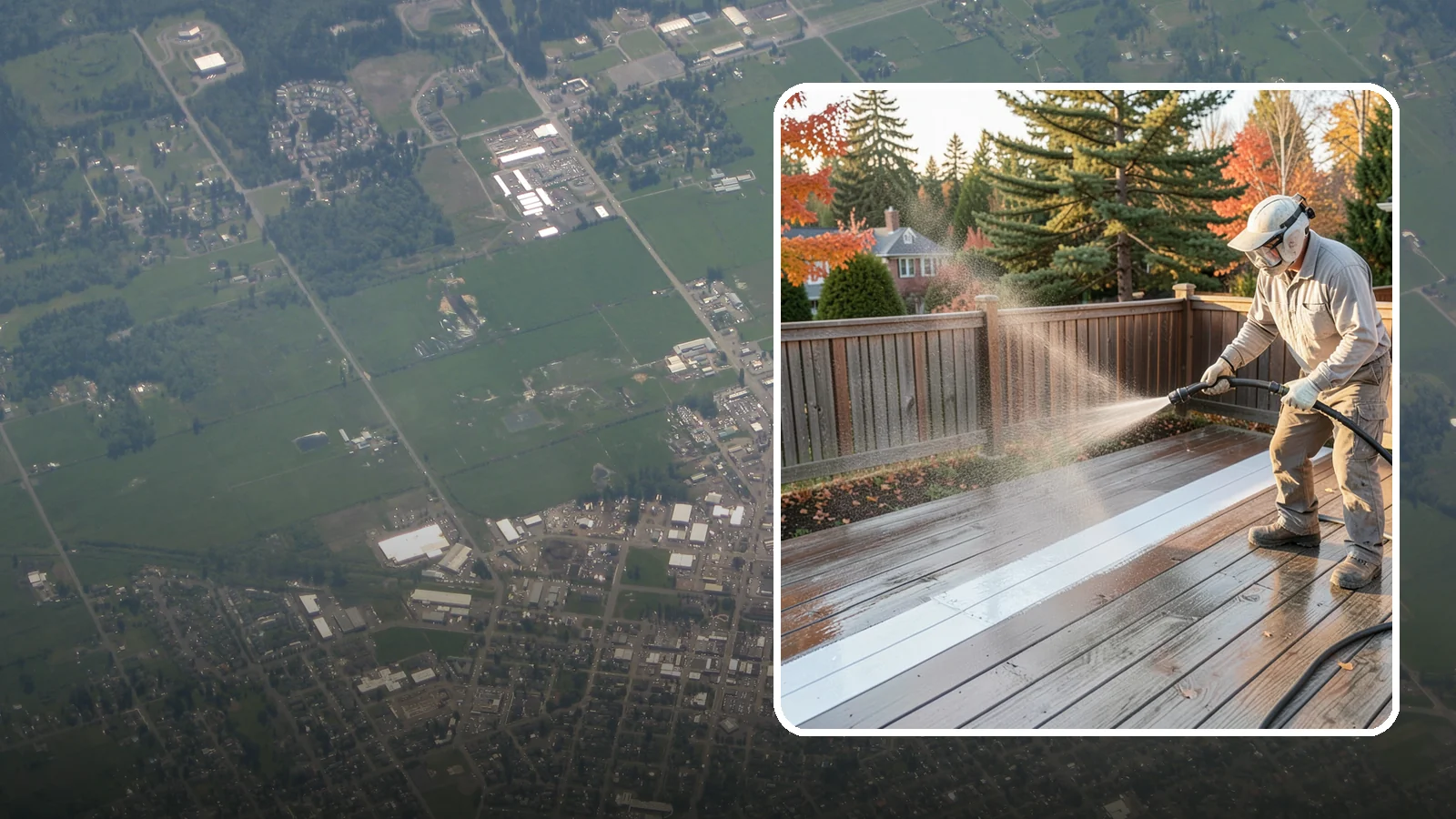 Deck Sealing in Enumclaw, King County, WA - Water-repellent sealing for wood decks that shields boards from the moisture, graying, and rot that Pacific Northwest weather...