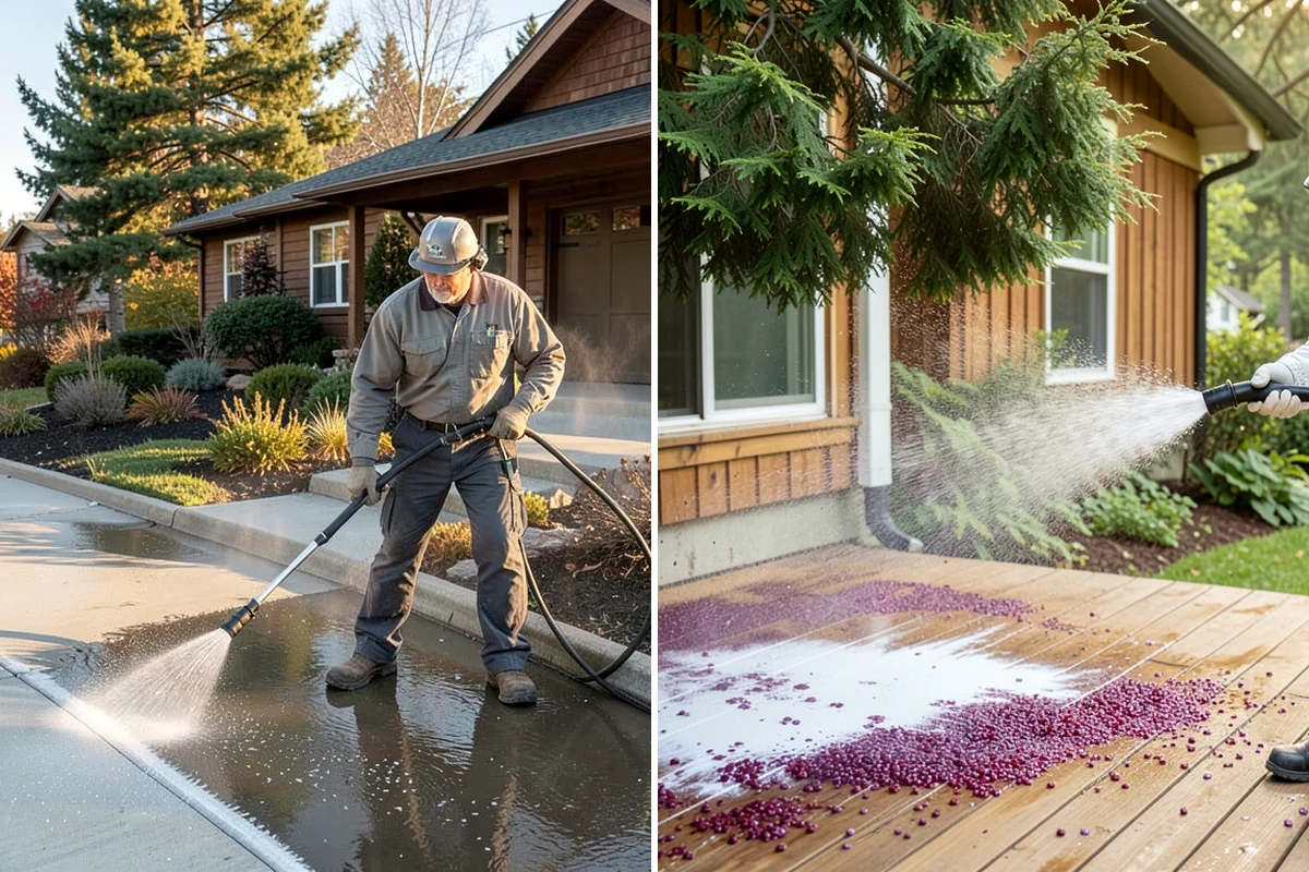 Deck Sealing in Enumclaw, King County, WA - Clean the deck and remove mildew, algae, and surface graying