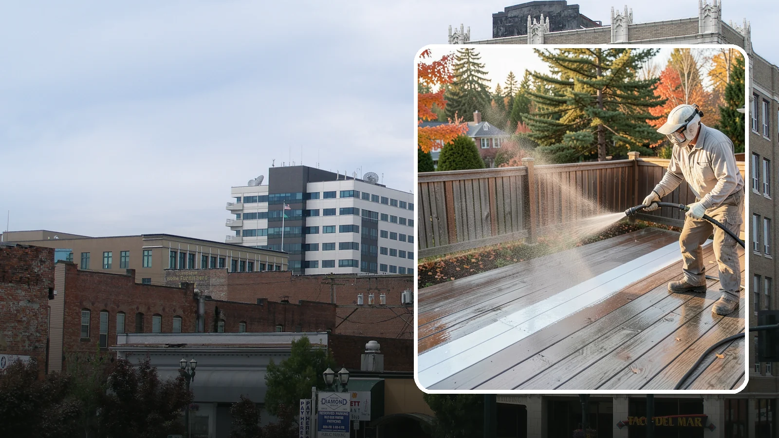 Deck Sealing in Everett, Snohomish County, WA - Water-repellent sealing for wood decks that shields boards from the moisture, graying, and rot that Pacific Northwest weather...