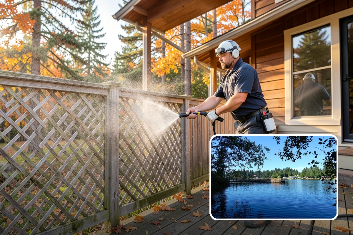 Deck Sealing in Federal Way, King County, WA - Repels rain so boards resist swelling, cupping, and splitting