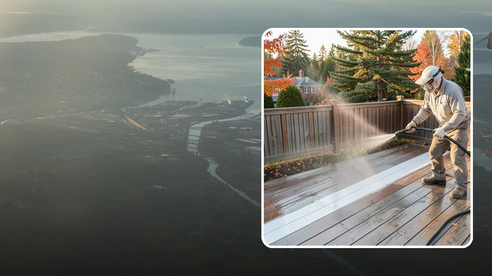 Deck Sealing in Fife, Pierce County, WA - Water-repellent sealing for wood decks that shields boards from the moisture, graying, and rot that Pacific Northwest weather...