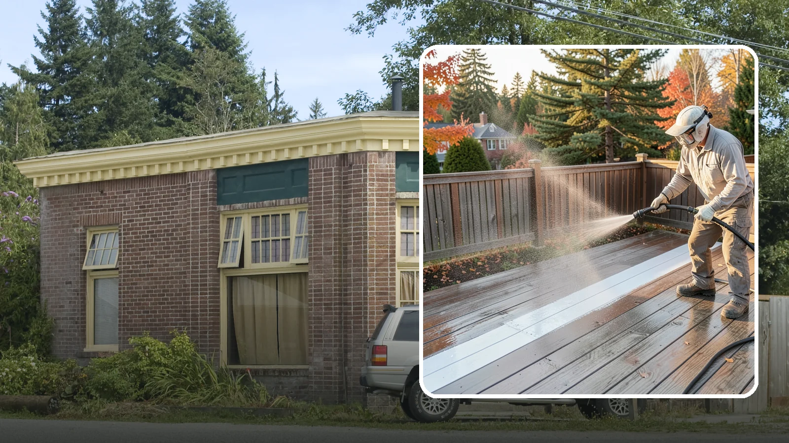 Deck Sealing in Hamilton, Skagit County, WA - Water-repellent sealing for wood decks that shields boards from the moisture, graying, and rot that Pacific Northwest weather...