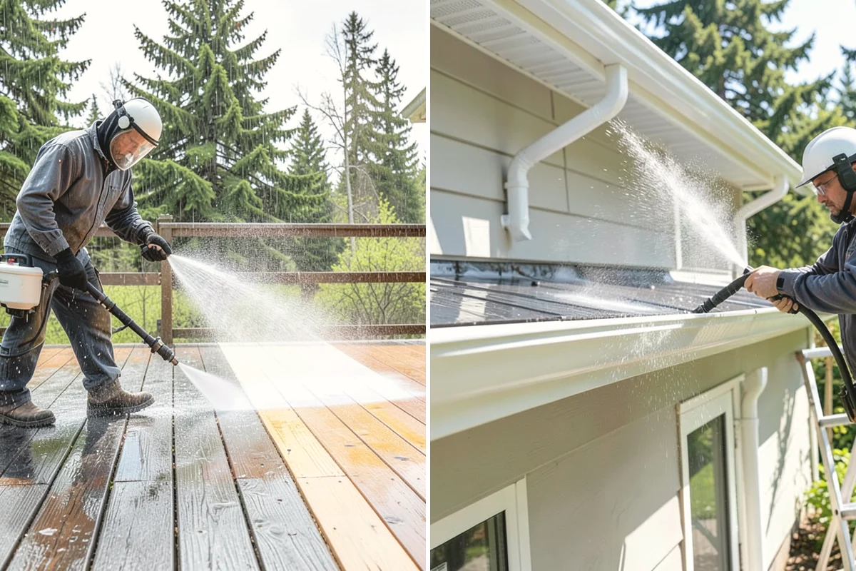 Deck Sealing in Issaquah, King County, WA - Clean the deck and remove mildew, algae, and surface graying
