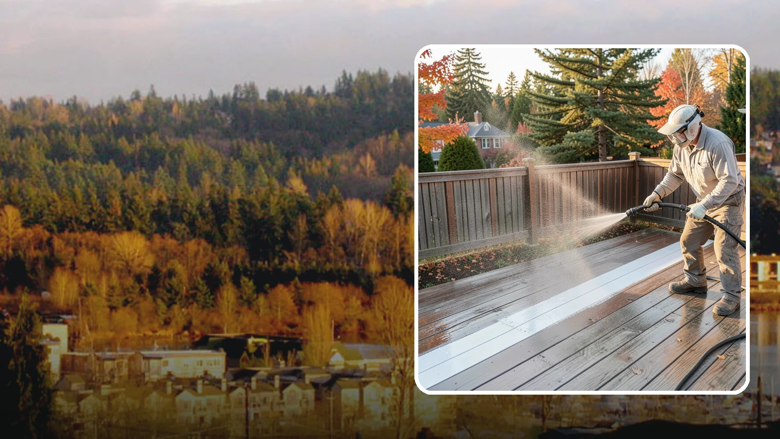 Deck Sealing in Kenmore, King County, WA - Water-repellent sealing for wood decks that shields boards from the moisture, graying, and rot that Pacific Northwest weather...