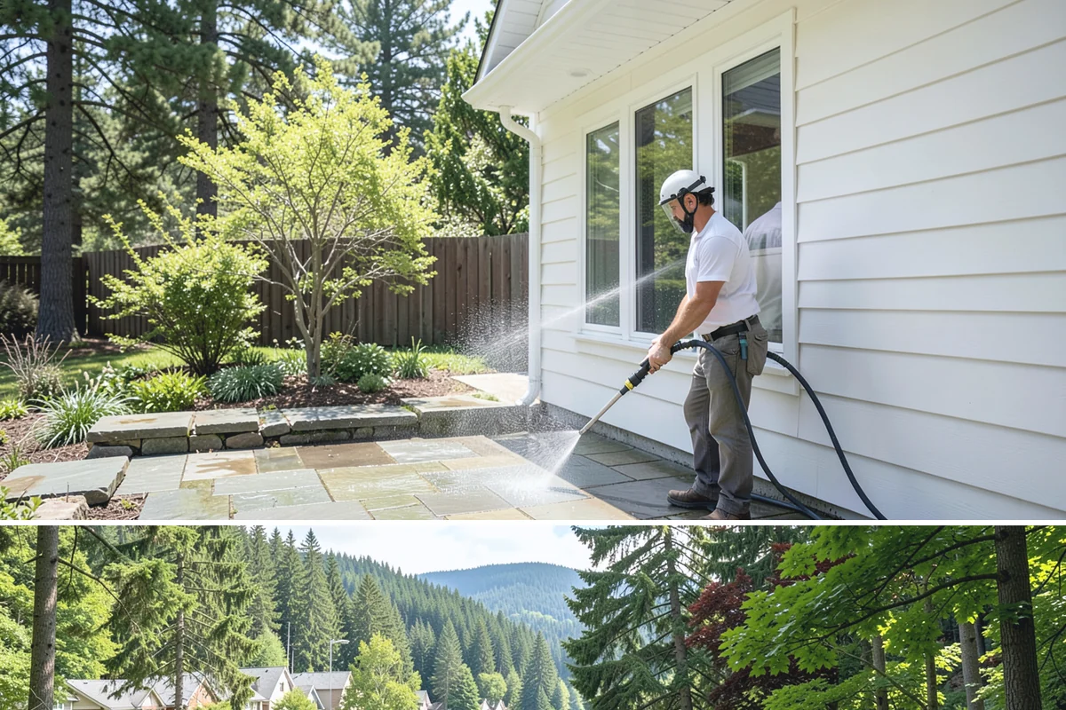 Deck Sealing in Lake Forest Park, King County, WA - Seal decks in summer during a dependable dry spell so the wood is fully dry and the repellent can penetrate and set.