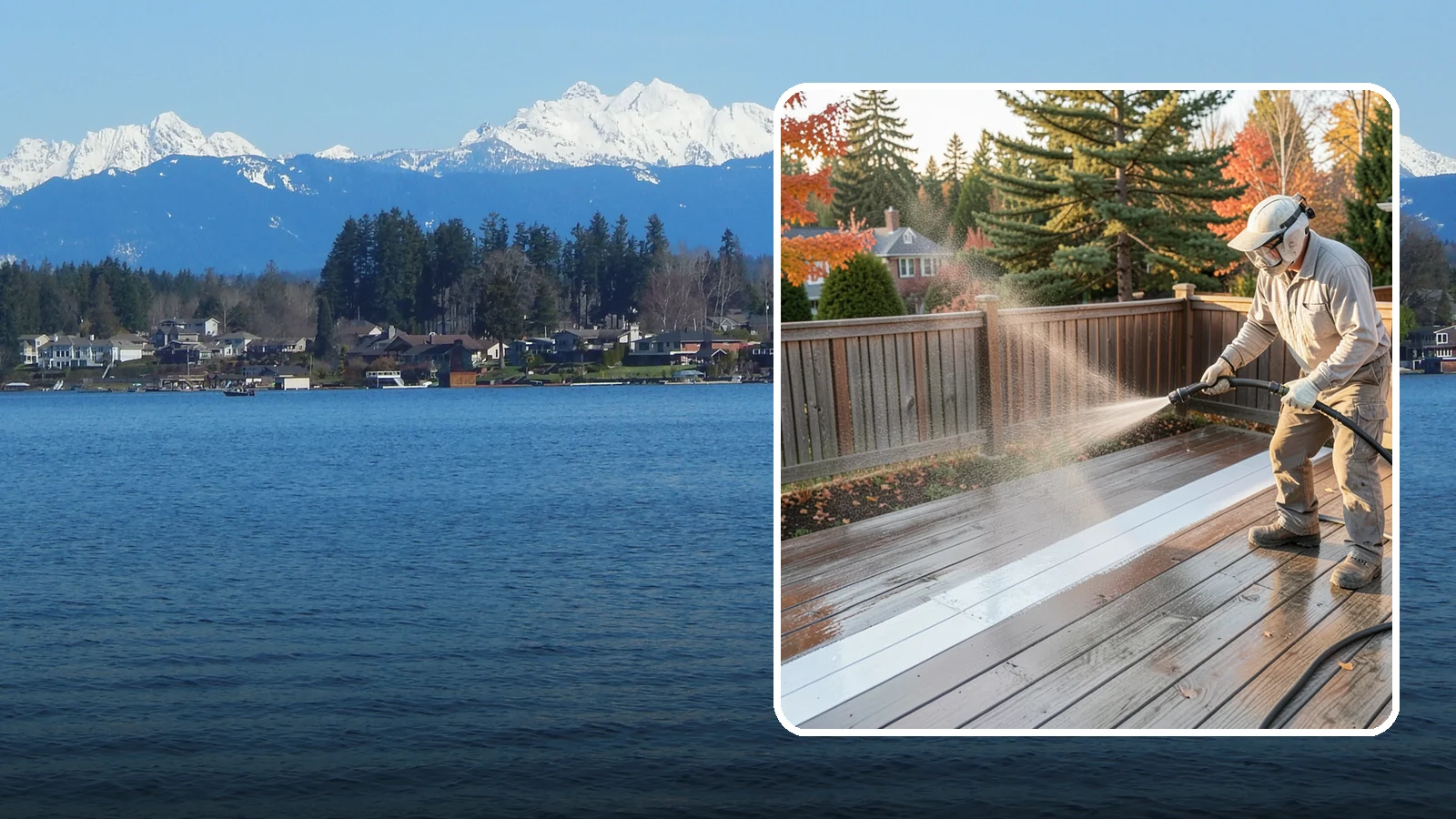 Deck Sealing in Lake Stevens, Snohomish County, WA - Water-repellent sealing for wood decks that shields boards from the moisture, graying, and rot that Pacific Northwest weather...