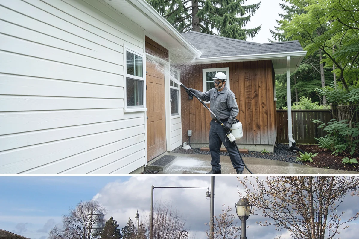 Deck Sealing in Marysville, Snohomish County, WA - Seal decks in summer during a dependable dry spell so the wood is fully dry and the repellent can penetrate and set.