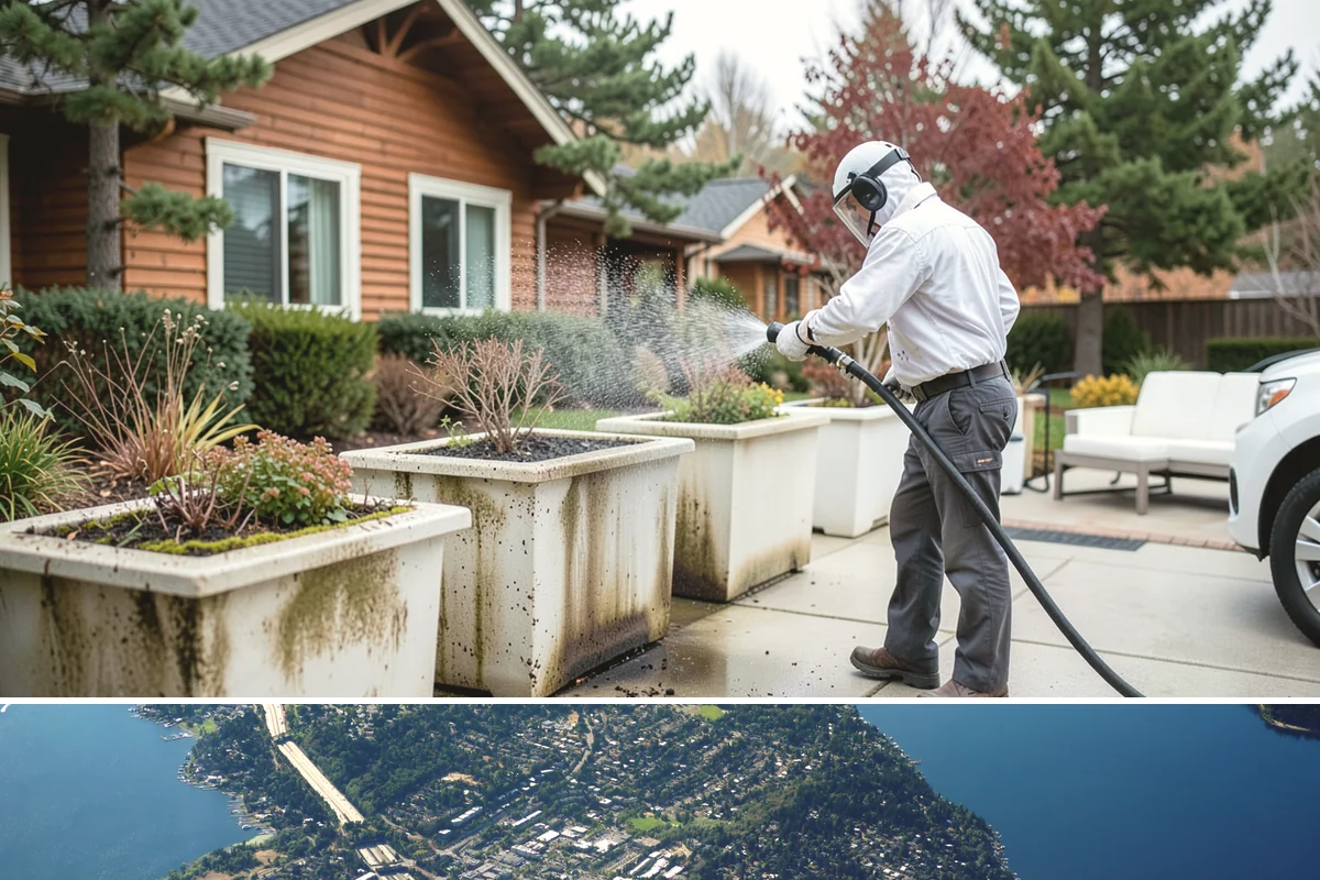 Deck Sealing in Mercer Island, King County, WA - Seal decks in summer during a dependable dry spell so the wood is fully dry and the repellent can penetrate and set.