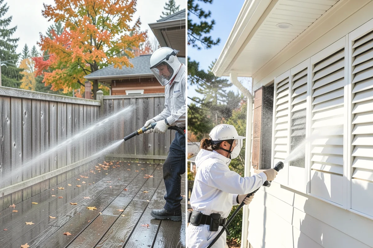 Deck Sealing in Mill Creek, Snohomish County, WA - Clean the deck and remove mildew, algae, and surface graying