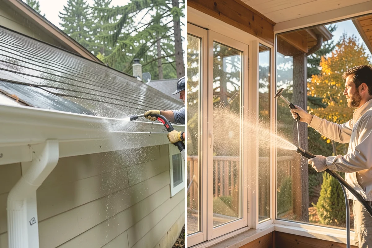 Deck Sealing in Milton, King County, WA - Clean the deck and remove mildew, algae, and surface graying