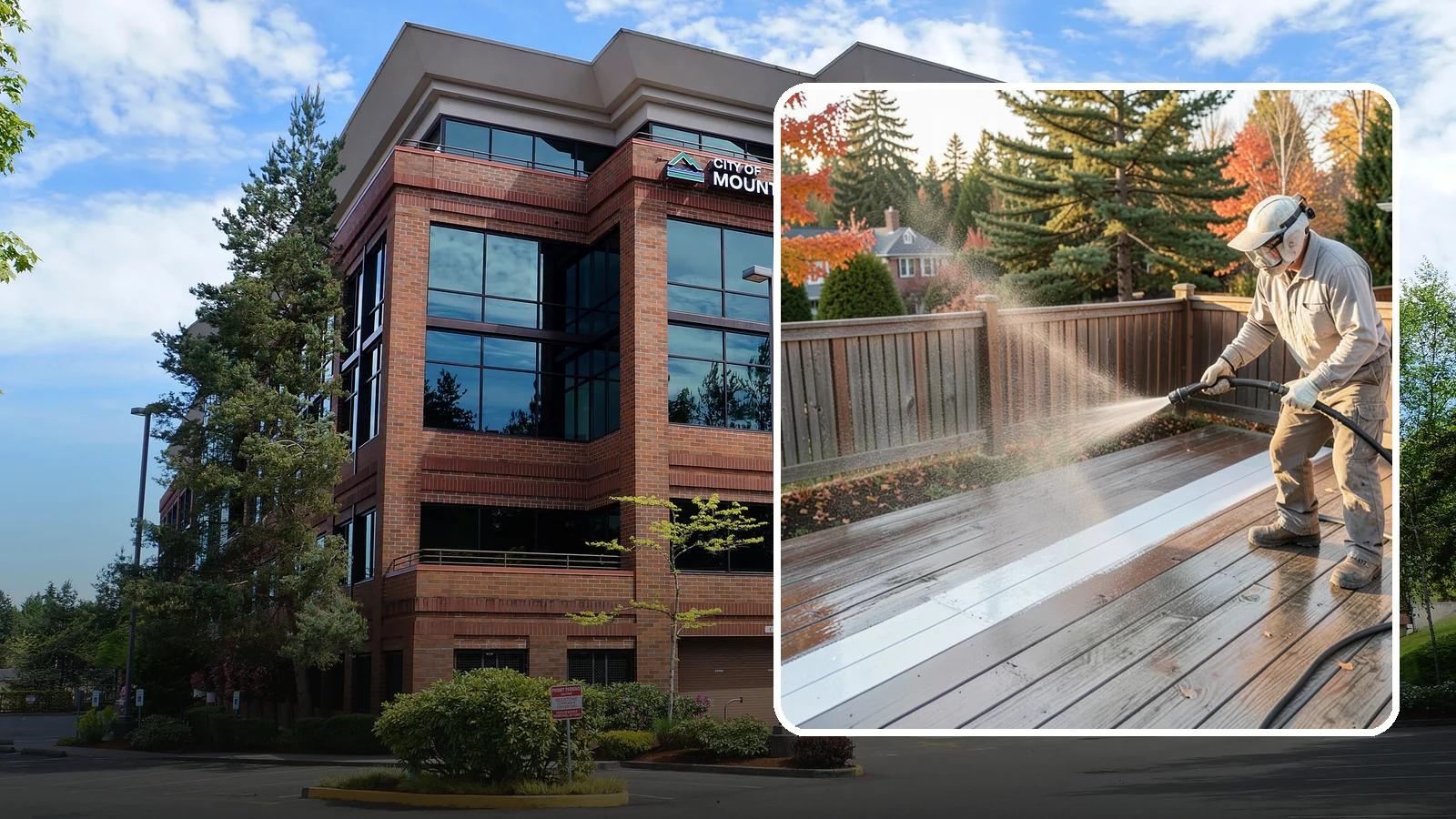 Deck Sealing in Mountlake Terrace, Snohomish County, WA - Water-repellent sealing for wood decks that shields boards from the moisture, graying, and rot that Pacific Northwest weather...